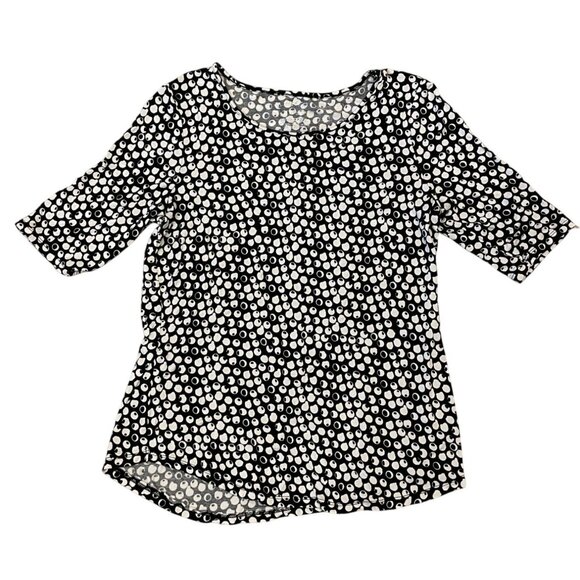 Apt. 9 scoopneck Top - Women’s Size Medium - black & white - Excellent Condition - Picture 7 of 10